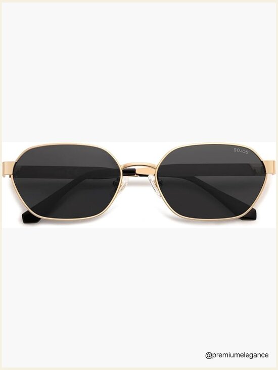 Polarized Hexagon Sunglasses with UV400 Protection Retro Rectangle Shades main image 7